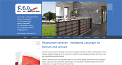 Desktop Screenshot of kedgmbh.de